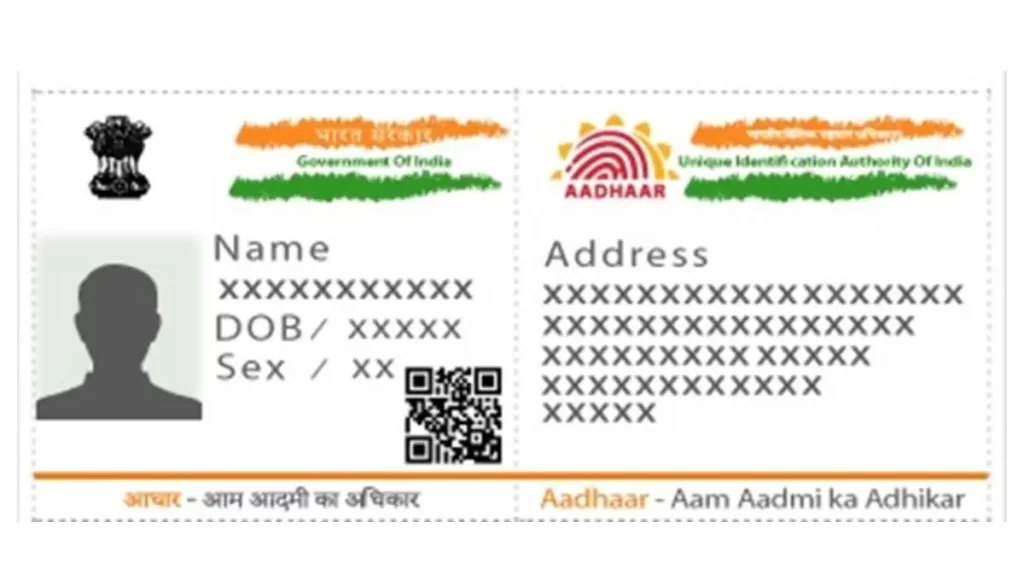 What is Blue Aadhar card? Make it quickly!