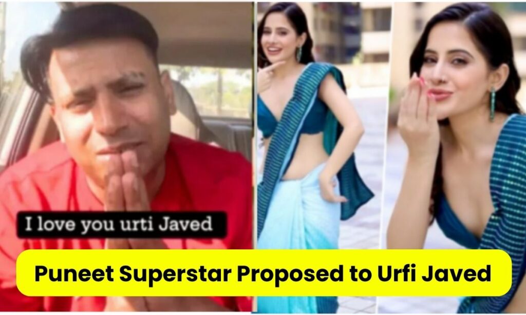 Puneet Superstar Proposed to Urfi Javed Bigg Boss fame Puneet Superstar proposed Urfi for marriage, made a direct request with folded hands; Actress's reaction
