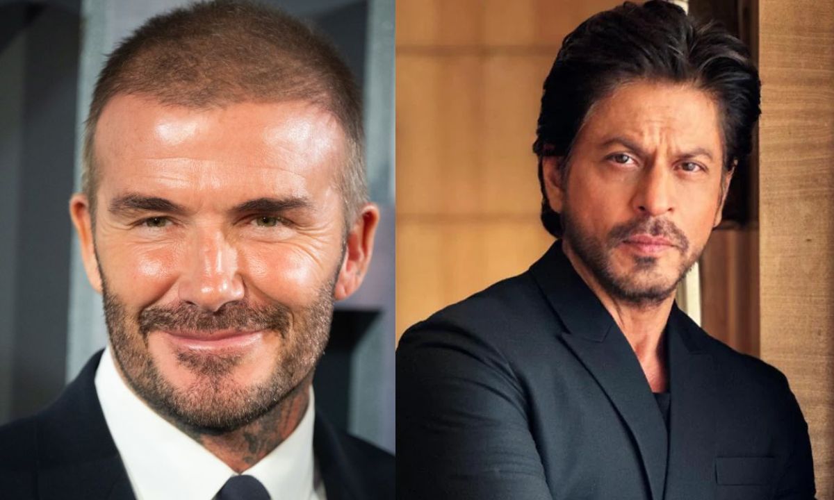 Shah Rukh Khan And David Beckham Shah Rukh Khan gave a private party to football star David Beckham on 'Mannat'.